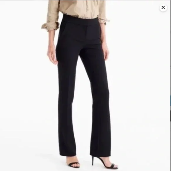 J. Crew Pants Jumpsuits Bnwt J Crew Edie Black Classic Trouser Pant Poshmark